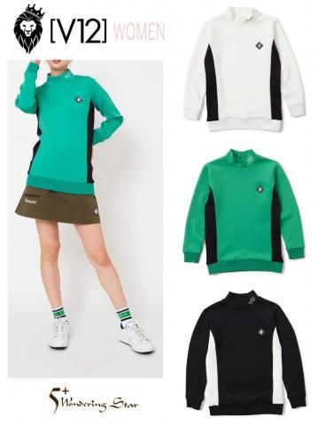 V12ۥåͥå DOT RIB L/S MOCK(WOMEN)3