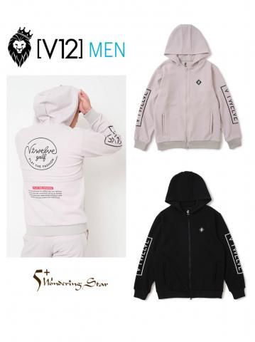 【V12】ジップアップパーカー SB PARKA(MEN)【全2色】