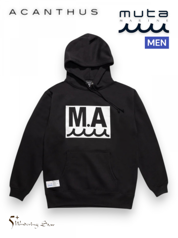 <img class='new_mark_img1' src='https://img.shop-pro.jp/img/new/icons14.gif' style='border:none;display:inline;margin:0px;padding:0px;width:auto;' />muta MARINEMEN ACANTHUS  muta MARINE MA Logo Hooded Sweatshirts åȥѡBLACK