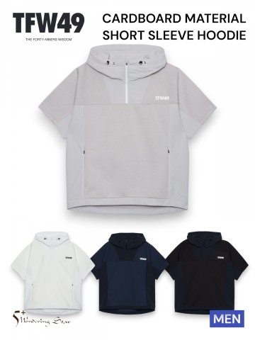 <img class='new_mark_img1' src='https://img.shop-pro.jp/img/new/icons14.gif' style='border:none;display:inline;margin:0px;padding:0px;width:auto;' />TFW49MEN ѡ CARDBOARD MATERIAL SHORT SLEEVE HOODIE
