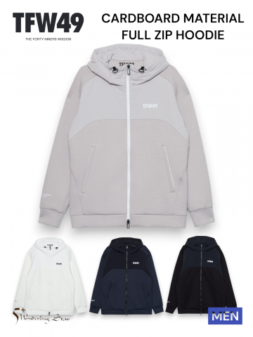 <img class='new_mark_img1' src='https://img.shop-pro.jp/img/new/icons14.gif' style='border:none;display:inline;margin:0px;padding:0px;width:auto;' />TFW49MEN åץѡ CARDBOARD MATERIAL FULL ZIP HOODIE