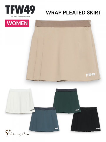 <img class='new_mark_img1' src='https://img.shop-pro.jp/img/new/icons14.gif' style='border:none;display:inline;margin:0px;padding:0px;width:auto;' />TFW49WOMEN  WRAP PLEATED SKIRT 
