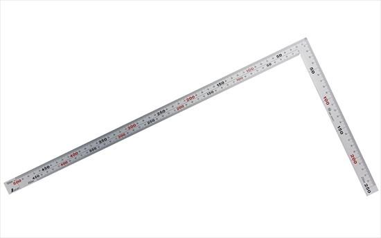 サイズ巾400長さ1500 はかり商店 / 76752：直尺 シルバー 30cm：ストッパー付