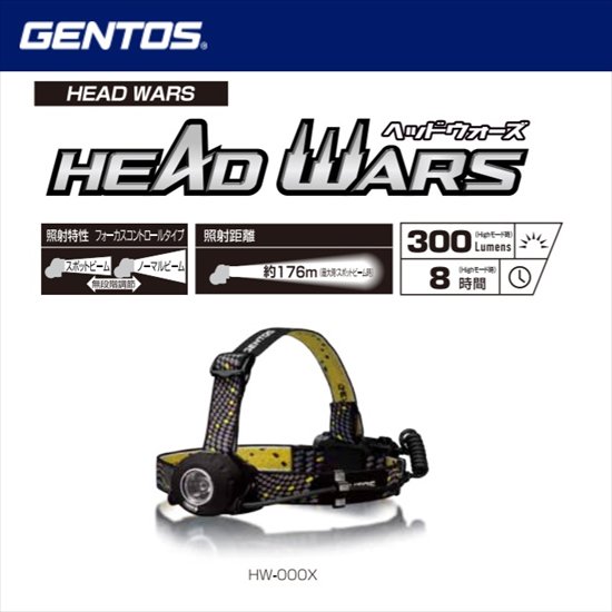 GENTOS：HEAD WARSシリーズ HW-000X - 【K-fastner】