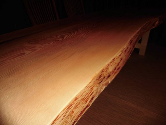 Q-075□ 栂 トガ テーブル 一枚板 無垢材 無垢 ダイニングテーブル