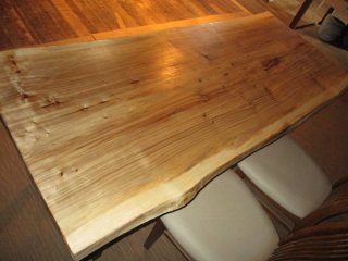 大人気新品  Ｑ060 ■ポプラ　豪華　テーブル　板　ダイニング　 カウンター　無垢　一枚板 ダイニングテーブル