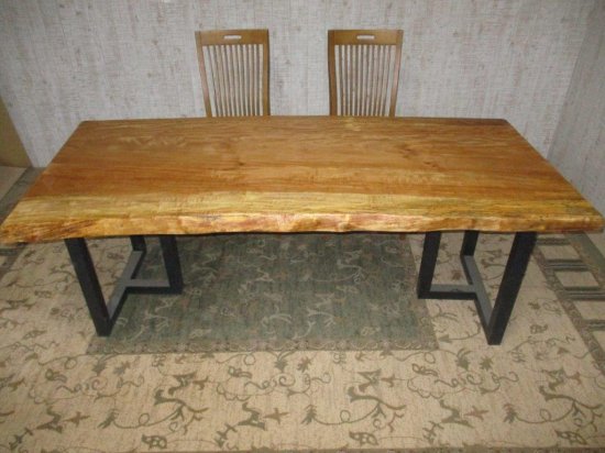 459□ 橡 トチ 豪華 テーブル 板 ローテーブル ダイニングテーブル