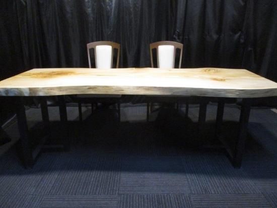 652 □樅モミテーブルダイニングカウンター座卓一枚板