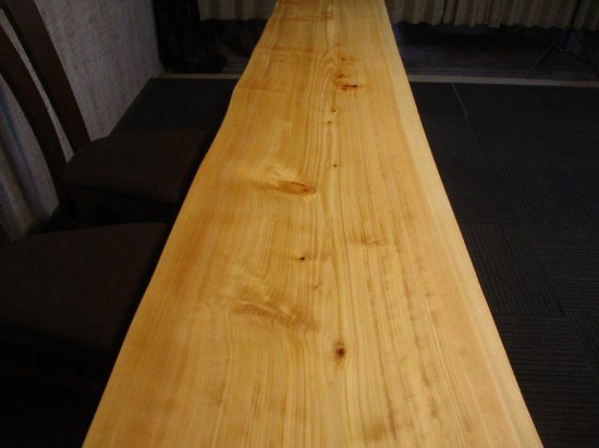 986□ 檜 ヒノキ 長さ250cm 豪華 テーブル 板 ローテーブル ダイニング ...