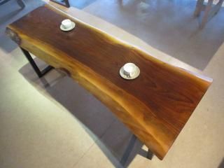 1517□ ウォールナット テーブル ローテーブル ダイニング 座卓 一枚板