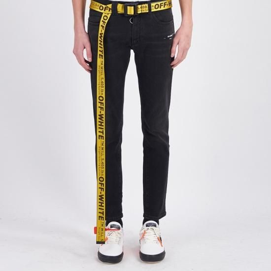 OFF-WHITE INDUSTRIAL BELT BLACK 19SS Virgil Abloh オフホワイト