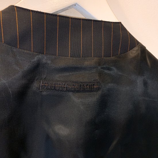 Supreme Jean Paul Gaultier Pinstripe Cargo Suit Vest 19SS シュプリーム 最新 コラボ  カーゴベスト ジレ ユニセックス - LILLION WEB SHOP