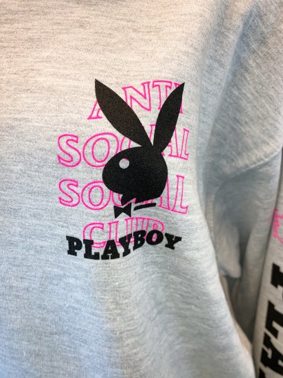Anti social social club grey playboy
