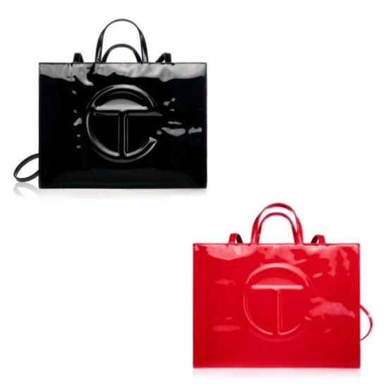 TELFAR Patent Shopping Bag medium テルファー ミディアム