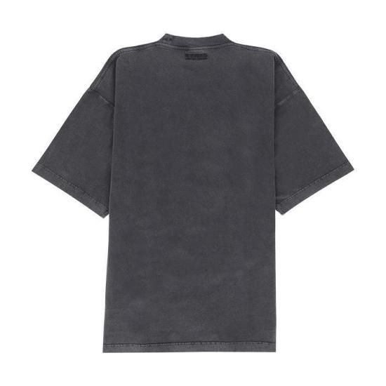 VETEMENTS ダブル アナーキー オーバーサイズ ロゴ Tシャツ 黒 VETEMENTS Double Anarchy Logo Shirt