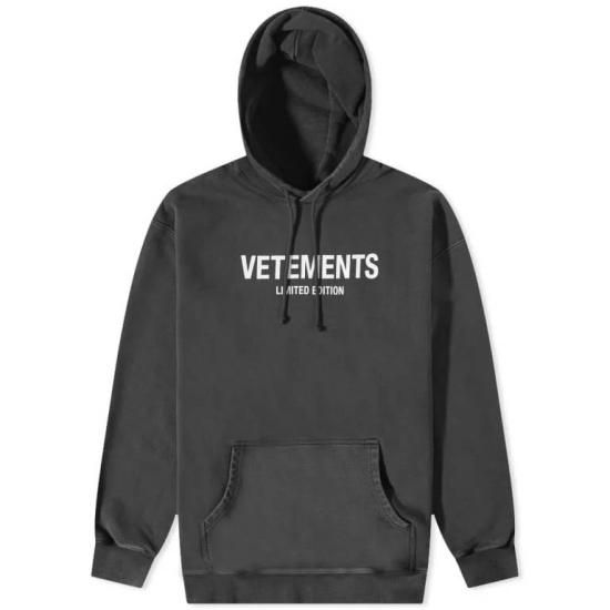 VETEMENTS ヴェトモン バックロゴプリントパーカー ホワイト ホワイト