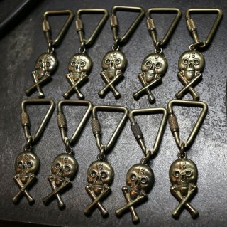 M&W works<BR>skull & bone keyholder<BR>brass 真鍮製