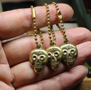 M&W works<BR>13 skull keyholder<BR>brass 