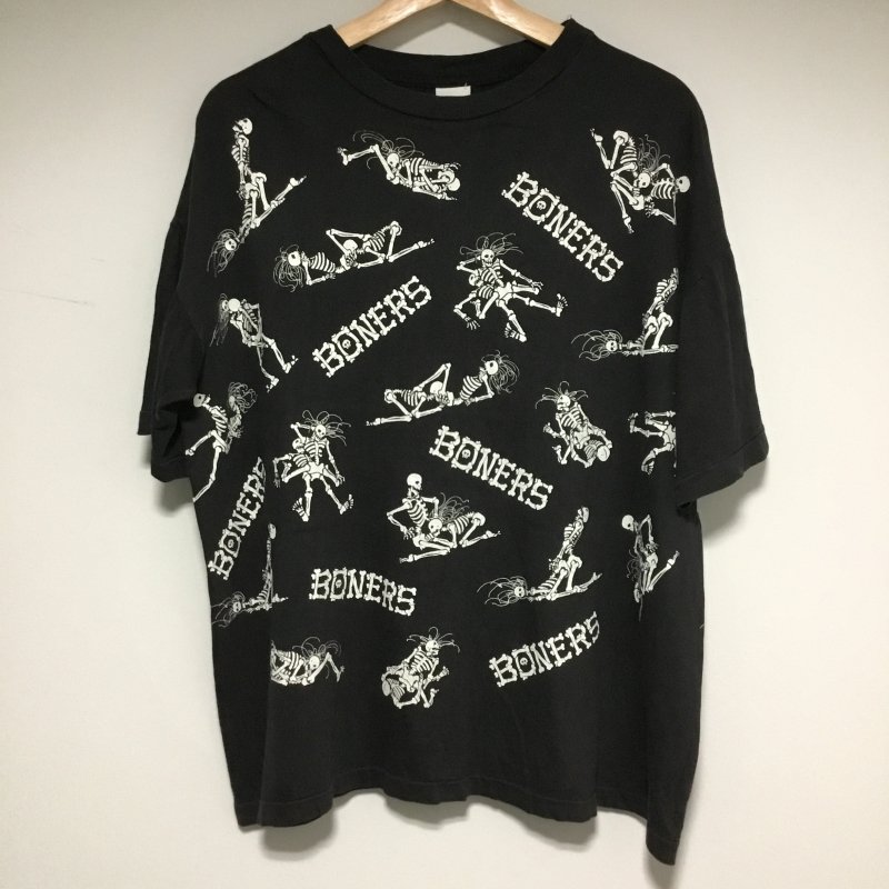 90s スカルプリント 48手 Tシャツ “BONERS” - 奈良のヴィンテージ