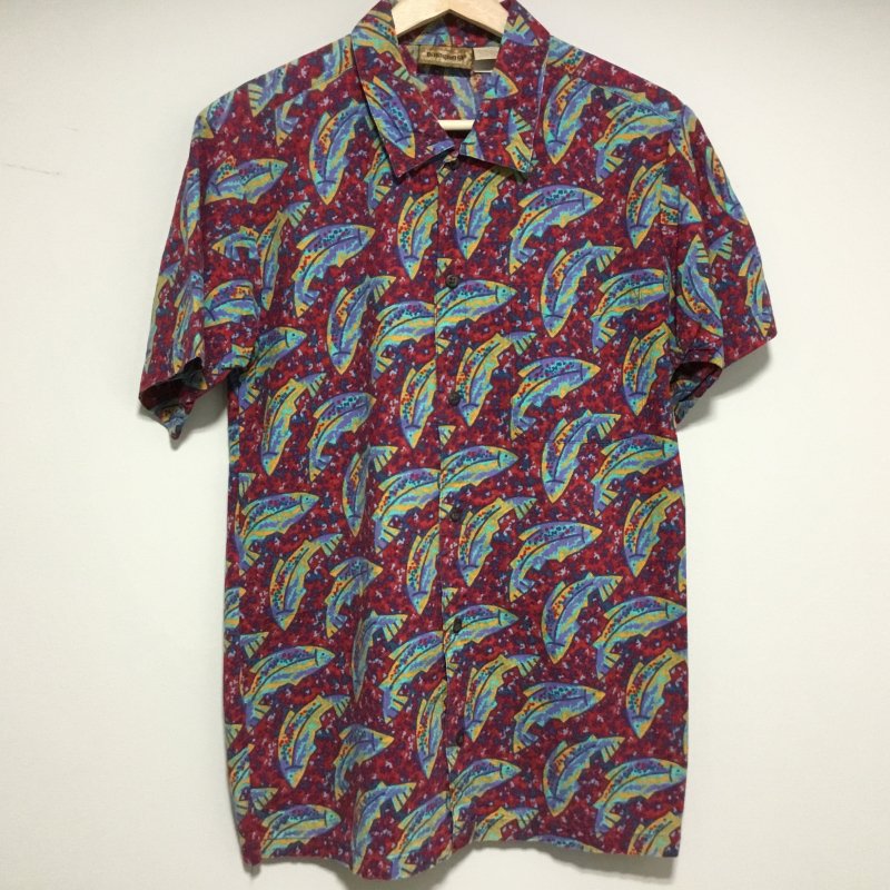 90s初期 パタゴニア A/Cシャツ フライングフィッシュ柄 - 奈良の ...