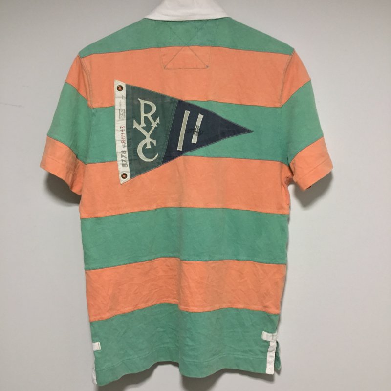 ポロ ラルフローレン ラガーシャツ 緑オレンジ - 奈良のヴィンテージ 
