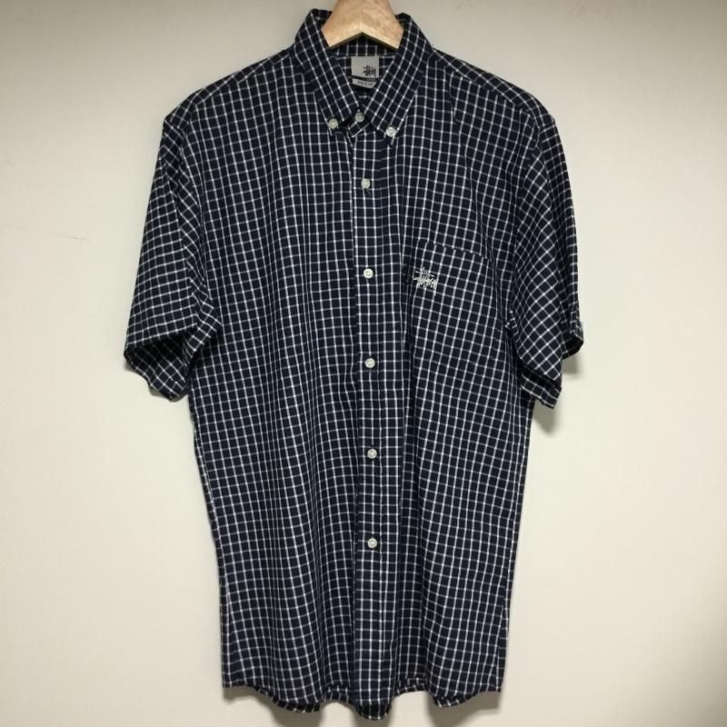 90s STUSSY 半袖 チェックシャツ made in USA - 奈良のヴィンテージ