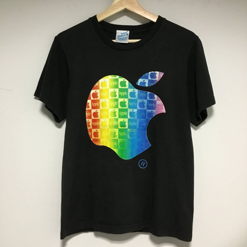 90s アップルコンピュータ Tシャツ 両面プリント - 奈良のヴィンテージ 