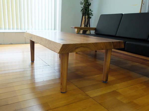 世界遺産 屋久杉一枚板 120センターテーブル 国産高級伝統工芸 ロクロ