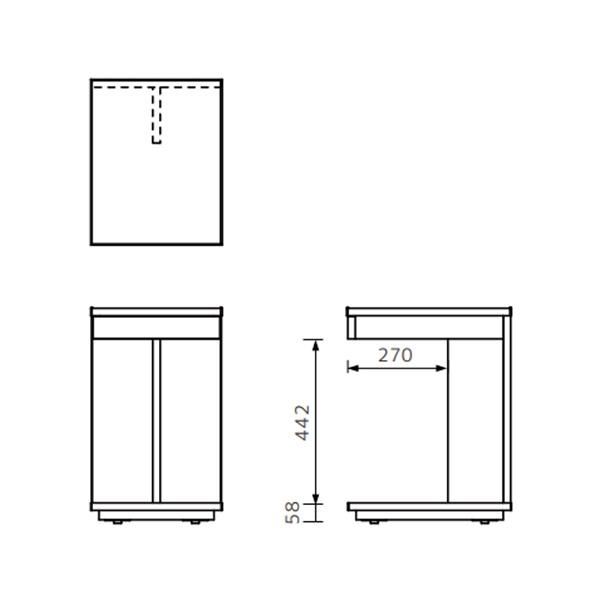 国産テーブル ジラーレ サイドテーブル レグナテック 【メーカー