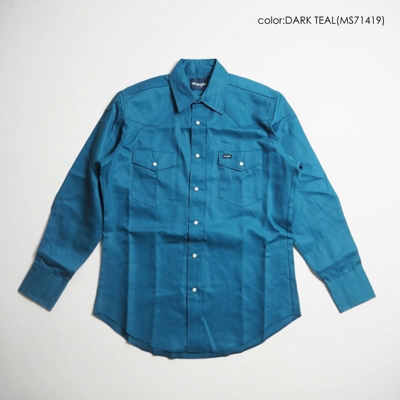 Wrangler ラングラー コットンツイル ウエスタンシャツ COWBOY CUT