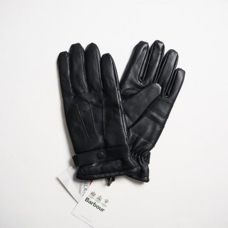 Barbour バブアー バーブァー レザーグローブ BURNISHED LEATHER THINSULATE GLOVES / BLACK