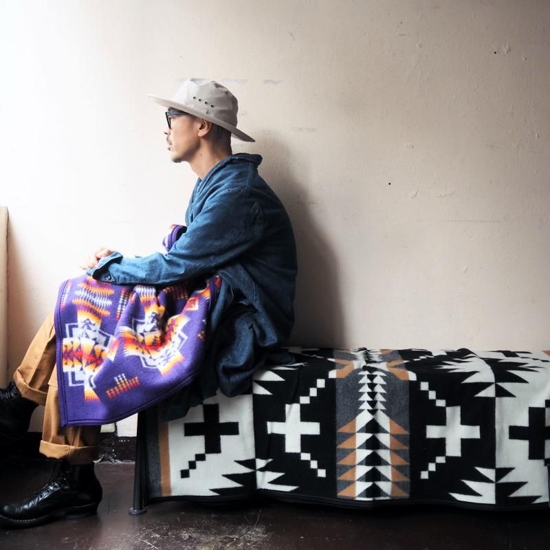 PENDLETON ペンドルトン ジャガードスロー ブランケットJACQUARD THROW SPIDER ROCK(137cmx183cm) /  BLACK(52908) - GREEN ADDICTION｜グリーンアディクション