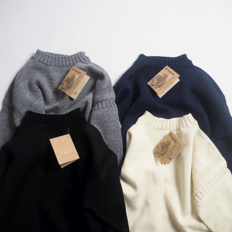 GUERNSEY WOOLLENS ガンジーウーレンズ ガンジーセーター GUERNSEY WOOLLENS ガンジーウーレンズ ガンジーセーター
