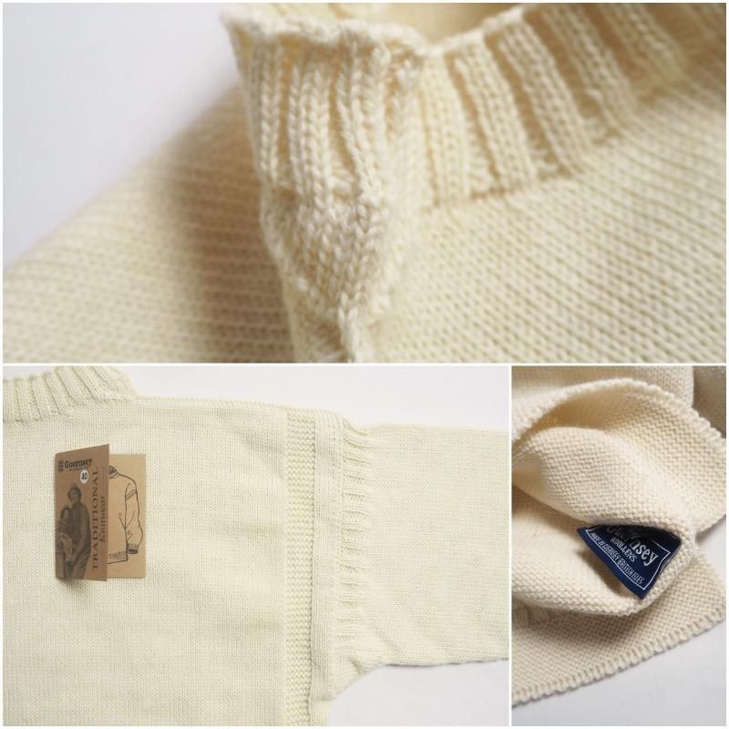 GUERNSEY WOOLLENS ガンジーウーレンズ ガンジーセーター GUERNSEY WOOLLENS ガンジーウーレンズ ガンジーセーター