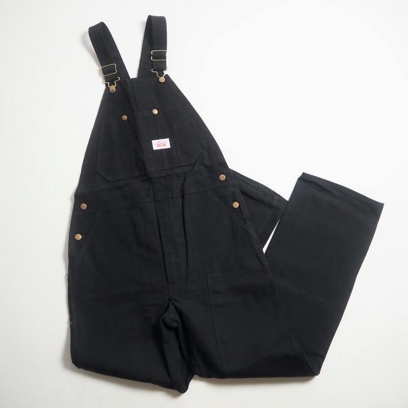 ROUND HOUSE ラウンドハウス MADE IN USA ブラックダックオーバーオール #383 DOUBLE KNEE BIB  OVERALLS / BLACK