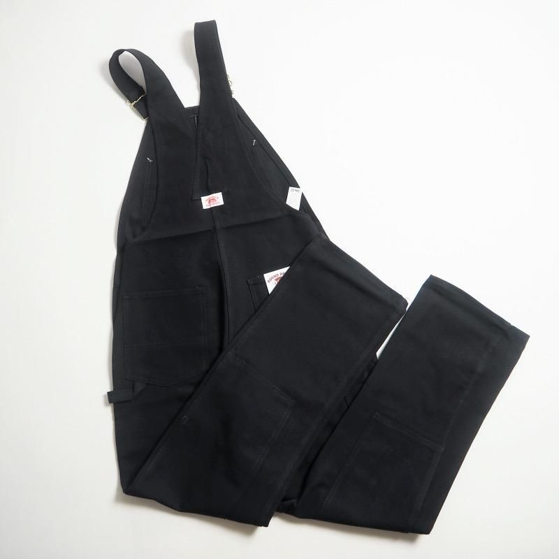 ROUND HOUSE ラウンドハウス MADE IN USA ブラックダックオーバーオール #383 DOUBLE KNEE BIB  OVERALLS / BLACK