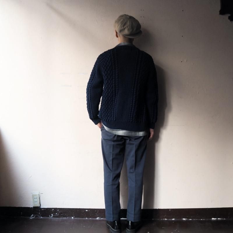 INVERALLAN インバーアラン インディゴコットンクルーネック INVERALLAN インバーアラン インディゴコットンクルーネック