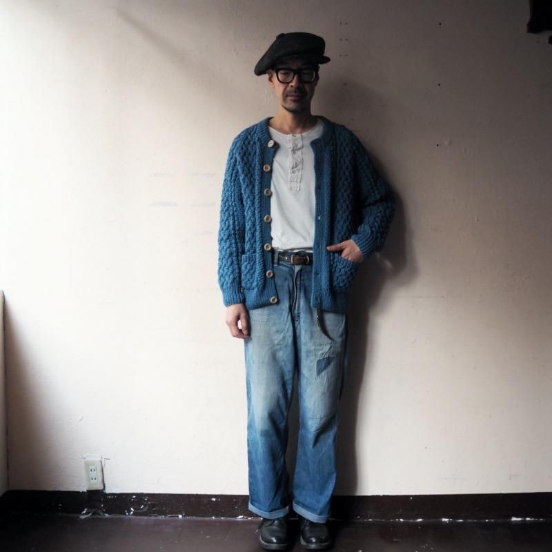 INVERALLAN インバーアラン インディゴコットンクルーネック INVERALLAN インバーアラン インディゴコットンクルーネック