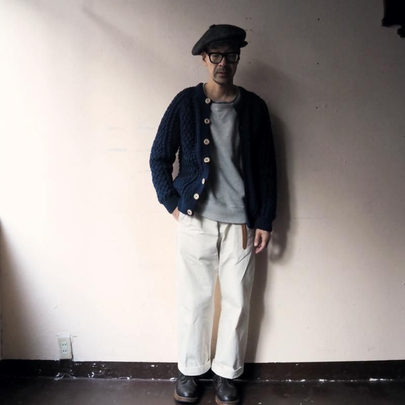 INVERALLAN インバーアラン インディゴコットンクルーネック INVERALLAN インバーアラン インディゴコットンクルーネック