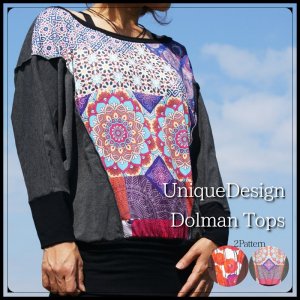 <img class='new_mark_img1' src='https://img.shop-pro.jp/img/new/icons24.gif' style='border:none;display:inline;margin:0px;padding:0px;width:auto;' />UniqueDesign Dolman Tops ＊2Pattern