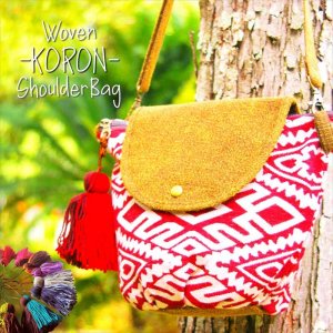<img class='new_mark_img1' src='https://img.shop-pro.jp/img/new/icons30.gif' style='border:none;display:inline;margin:0px;padding:0px;width:auto;' />-ＫＯＲＯＮ- Woven ShoulderBag ＊8Pattern