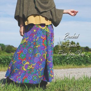 <img class='new_mark_img1' src='https://img.shop-pro.jp/img/new/icons12.gif' style='border:none;display:inline;margin:0px;padding:0px;width:auto;' />Flowers Brushed FlareLongSkirt ＊3pattern
