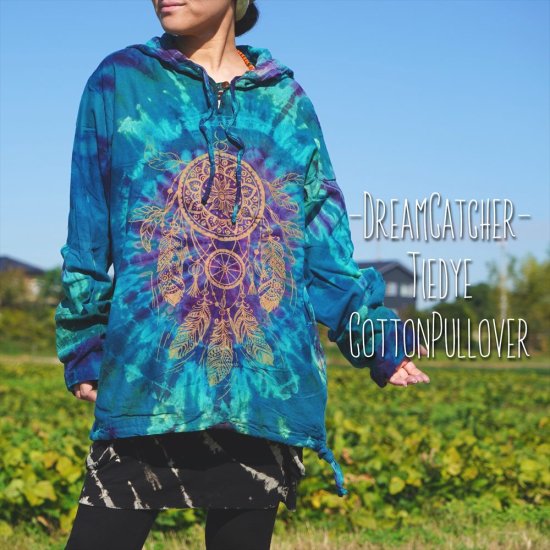 <img class='new_mark_img1' src='https://img.shop-pro.jp/img/new/icons12.gif' style='border:none;display:inline;margin:0px;padding:0px;width:auto;' />-Dream Catcher-Tiedye CottonPullover 12pattern