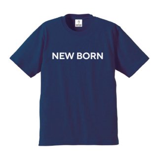 NEW BORN T ǥ L - NEW BORN T-shirts indigo/large