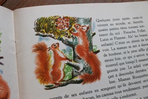 アンティーク 絵本『PANCHE LE CUREUIL 』リスのパナシ アンティーク 絵本『PANCHE LE CUREUIL 』リスのパナシ