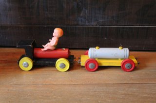 木製貨物車のおもちゃb（2個set）