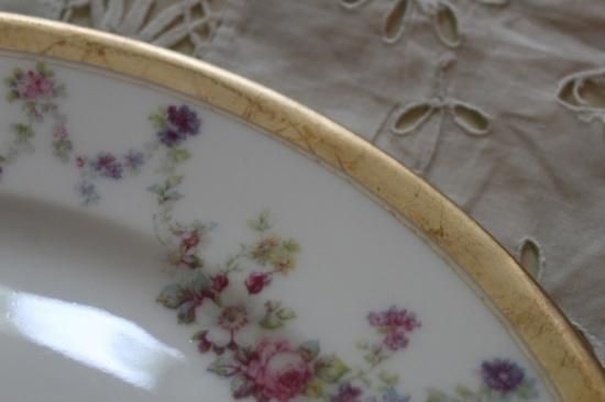 ヴィンテージ フランス The Cowell & Hubbard ガーランド プレート