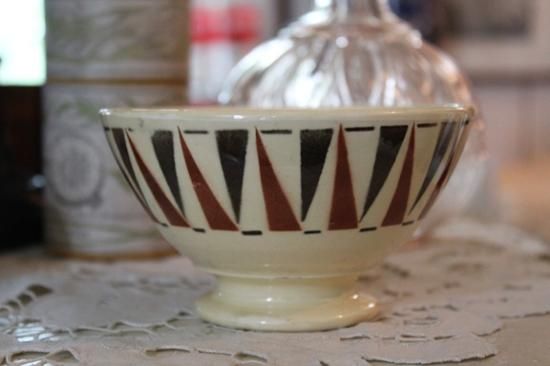 アンティーク フランス ディゴワン サングルミンヌ 幾何学模様