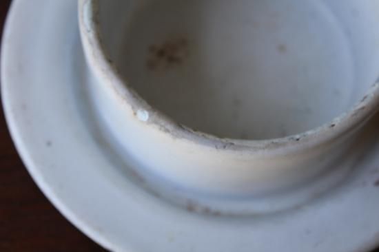 アンティーク イギリス ホーロー バターディッシュ