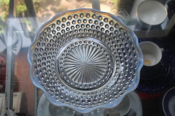 ヴィンテージ FENTON ホブネイル フレンチオパールセント ボウル